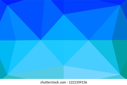 Light BLUE vector polygonal background. Creative illustration in halftone style with gradient. Brand new style for your business design.