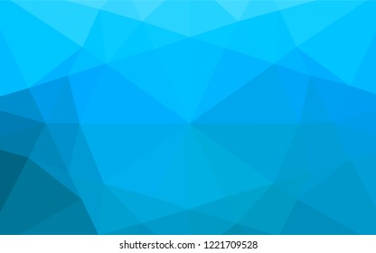 Light BLUE vector polygonal background. Geometric illustration in Origami style with gradient.  A completely new template for your business design.