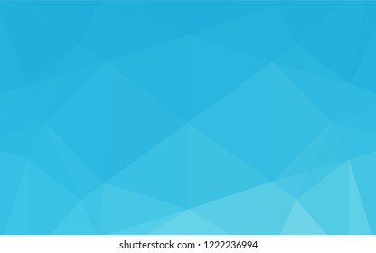 Light BLUE vector polygonal background. A completely new color illustration in a vague style. Brand new design for your business.