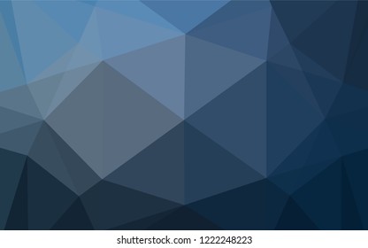 Light BLUE vector polygonal background. Geometric illustration in low poly style with gradient.  The elegant pattern can be used as part of a brand book.