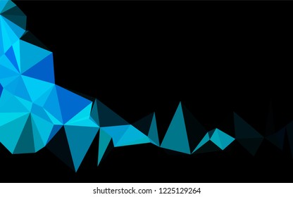 Light BLUE vector polygonal background. Shining colored illustration in a Brand new style. The template can be used as a background for cell phones.