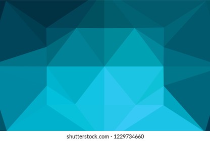 Light BLUE vector polygonal background. Glitter abstract illustration with an elegant design. Brand new design for your business.