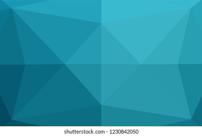 Light BLUE vector polygonal background. A completely new color illustration in a vague style. A completely new design for your business.