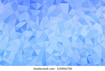 Light BLUE vector polygonal background. Modern abstract illustration with triangles. Best triangular design for your business.