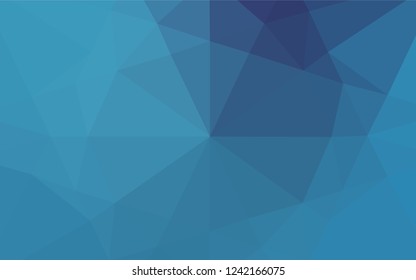 Light BLUE vector polygonal background. Brand new colored illustration in blurry style with gradient. A new texture for your design.