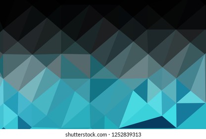 Light BLUE vector polygonal background. Colorful abstract illustration with gradient. Triangular pattern for your business design.