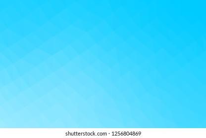 Light BLUE vector polygonal background. Shining illustration, which consist of triangles. The polygonal design can be used for your web site.
