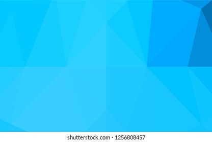 Light BLUE vector polygonal background. Modern geometrical abstract illustration with gradient. The template can be used as a background for cell phones.