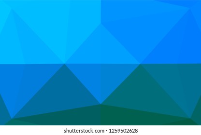 Light BLUE vector polygonal background. A vague abstract illustration with gradient. Brand new style for your business design.