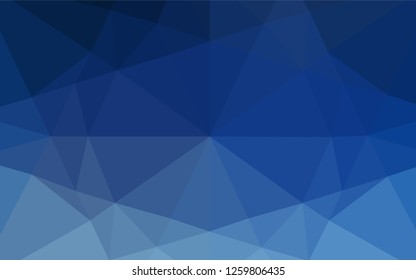 Light BLUE vector polygonal background. A sample with polygonal shapes. The completely new template can be used for your brand book.