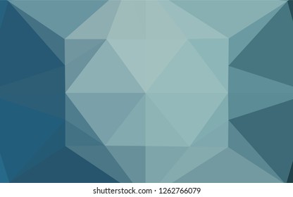 Light BLUE vector polygonal background. Geometric illustration in Origami style with gradient.  Triangular pattern for your business design.