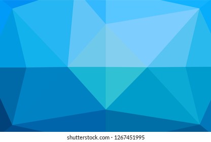 Light BLUE vector polygonal background. A sample with polygonal shapes. The template can be used as a background for cell phones.