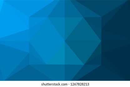 Light BLUE vector polygonal background. Creative illustration in halftone style with gradient. Brand new design for your business.