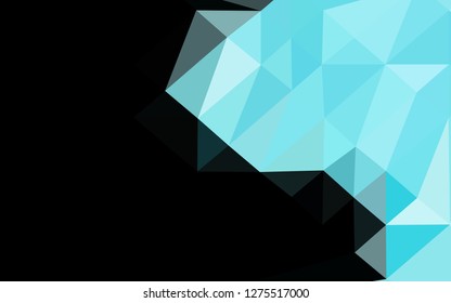 Light BLUE vector polygonal background. Glitter abstract illustration with an elegant design. Completely new template for your business design.