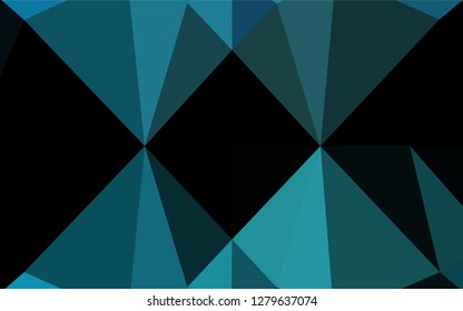 Light BLUE vector polygonal background. Brand new colored illustration in blurry style with gradient. Brand new style for your business design.