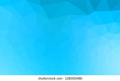 Light BLUE vector polygonal background. Creative illustration in halftone style with gradient. Brand new style for your business design.
