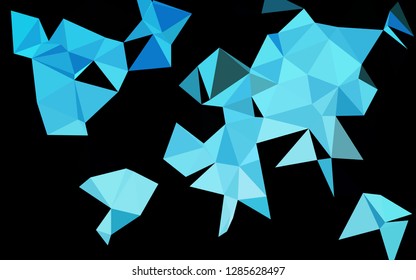 Light BLUE vector polygonal background. Shining colored illustration in a Brand new style. Elegant pattern for a brand book.