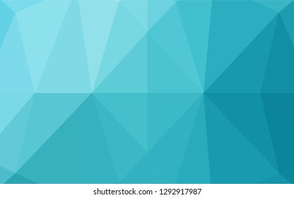 Light BLUE vector polygonal background. Modern geometrical abstract illustration with gradient. The completely new template can be used for your brand book.