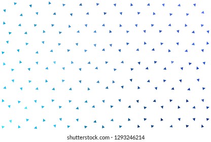 Light BLUE vector  polygonal background. Triangular geometric sample with gradient.  Triangular pattern for your design.