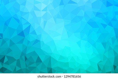 Light BLUE vector polygonal background. Modern abstract illustration with triangles. Pattern for a brand book's backdrop.