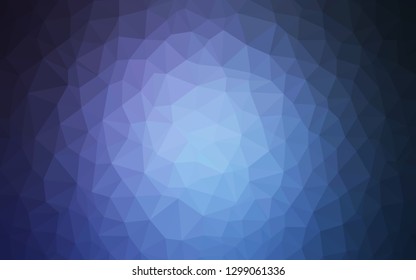 Light BLUE vector polygonal background. A completely new color illustration in a polygonal style. A completely new design for your leaflet.