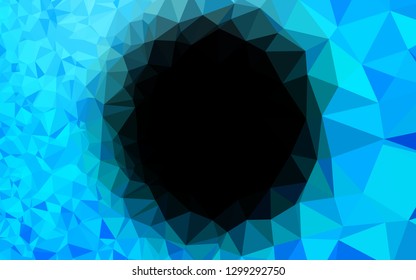 Light BLUE vector polygonal background. Geometric illustration in Origami style with gradient. The best triangular design for your business.