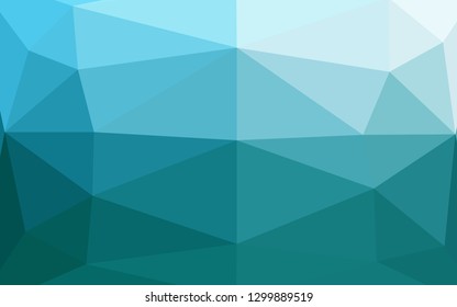 Light BLUE vector polygonal background. Creative illustration in halftone style with gradient. The best triangular design for your business.