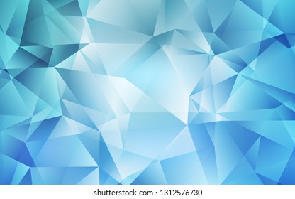 Light BLUE vector polygonal background. Elegant bright polygonal illustration with gradient. Template for cell phone's backgrounds.