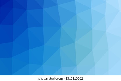 Light BLUE vector polygonal background. Brand new colorful illustration in with gradient. Completely new template for your business design.