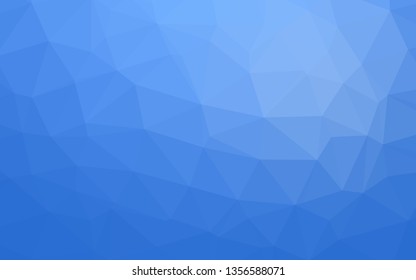 Light BLUE vector polygonal background. Shining illustration, which consist of triangles. Completely new design for your business.