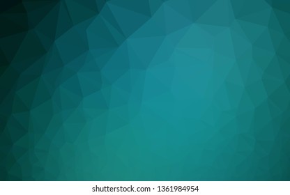 Light BLUE vector polygonal background. Colorful abstract illustration with gradient. Completely new design for your business.