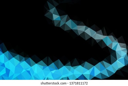 Light BLUE vector polygonal background. A completely new color illustration in a vague style. Brand new design for your business.