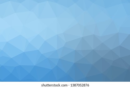 Light BLUE vector polygonal background. Shining colored illustration in a Brand new style. Template for a cell phone background.