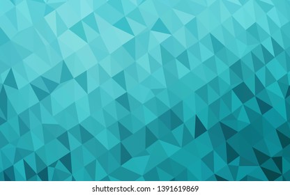 Light BLUE vector polygonal background. Creative illustration in halftone style with gradient. New texture for your design.