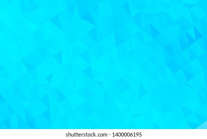 Light BLUE vector polygonal background. Colorful illustration in Origami style with gradient.  Brand new design for your business.