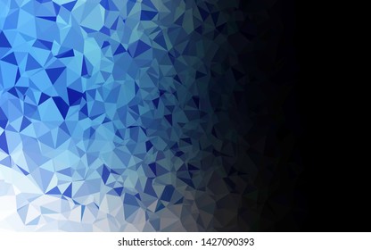 Light BLUE vector polygonal background. Colorful illustration in abstract style with gradient. Polygonal design for your web site.