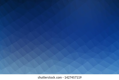 Light BLUE vector polygonal background. Colorful illustration in abstract style with gradient. Polygonal design for your web site.