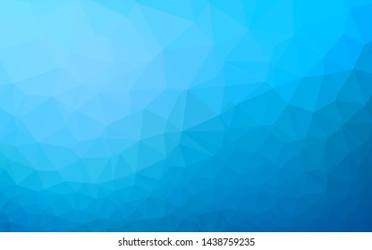 Light BLUE vector polygonal background. Glitter abstract illustration with an elegant design. Polygonal design for your web site.