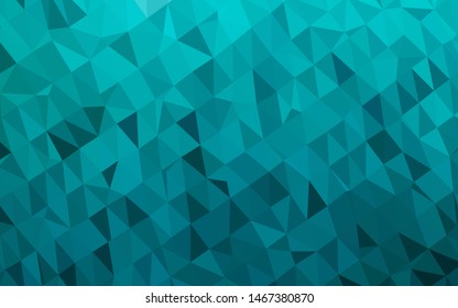 Light BLUE vector polygonal background. Geometric illustration in Origami style with gradient. Elegant pattern for a brand book.