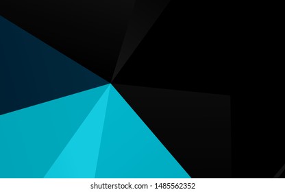 Light BLUE vector polygonal background. Colorful abstract illustration with gradient. New texture for your design.