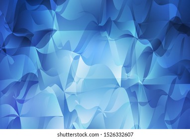 Light BLUE vector polygonal background. Glitter abstract illustration with an elegant triangles. Textured pattern for your backgrounds.