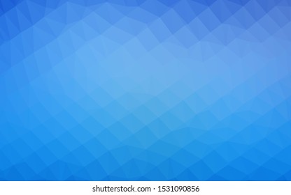 Light BLUE vector polygonal background. Shining colored illustration in a Brand new style. Completely new design for your business.