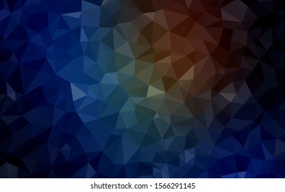 Light BLUE vector polygonal background. Colorful illustration in abstract style with triangles. Completely new template for your banner.