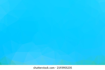 Light BLUE vector polygonal background. Geometric illustration in Origami style with gradient. The best triangular design for your business.