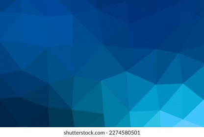 Light BLUE vector polygonal background. Creative illustration in halftone style with gradient. Completely new template for your business design.