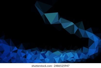 Fondo poligonal de Vector AZUL claro. Ilustración abstracta geométrica moderna con gradiente. Nuevo estilo para el diseño de su empresa.