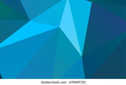 Light BLUE vector polygonal background. Triangular geometric sample with gradient.  The textured pattern can be used for background.