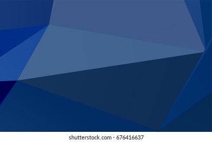 Light BLUE vector polygonal background. Shining illustration, which consist of triangles. The elegant pattern can be used as part of a brand book.