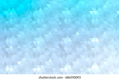 Light BLUE vector polygonal background. Glitter abstract illustration with an elegant design. The polygonal design can be used for your web site.