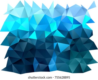 Light BLUE vector polygonal background. Colorful illustration in abstract style with gradient. The best triangular design for your business.